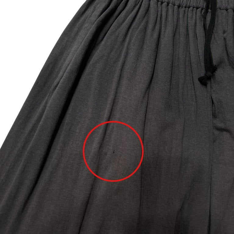 S'YTE Yohji Yamamoto 18SS コットンレーヨン天竺クロップド袴パンツ ハカマ ボトムス ドローストリング イージー ヨウジヤマモト サイト メンズ レディース ユニセックス