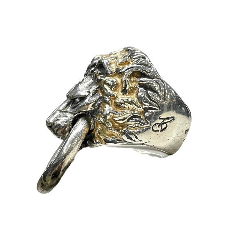 BILL WALL LEATHER 25th Anniversary Limited Edition BWR395R LION W/ RING IN MOUTH 金ロウカスタムライオンマウスリング