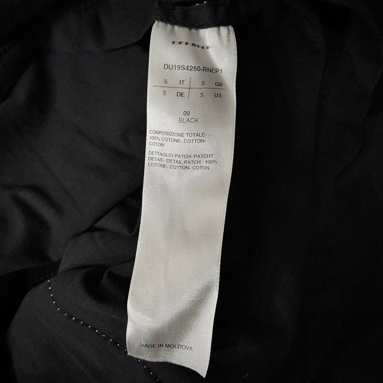 Rick Owens DRKSHDW 19SS LEVEL TEE PATCHED JUMBO TEE パッチワークジャンボTシャツ カットソー T-shirt トップス リックオウエンス ダークシャドウ メンズ