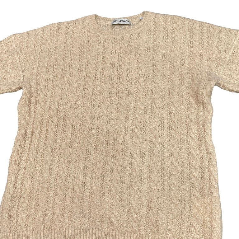 OUR LEGACY 22AW POPOVER ROUNDNECK Camel Cable Fuzzy Alpaca ポップオーバーラウンドネックケーブルアルパカウールニットセーター M4223PCF 定価67,100円
