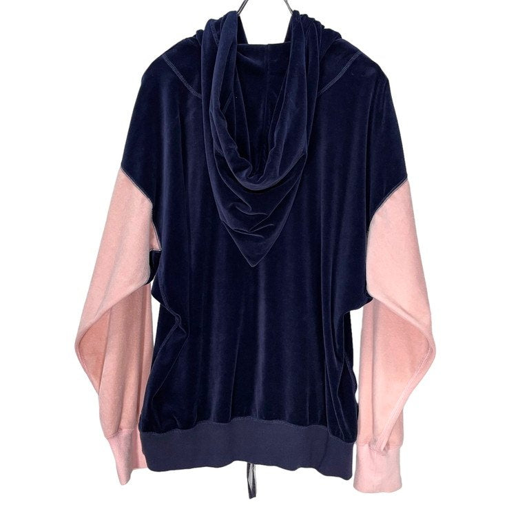 Vivienne Westwood MAN 20AW ベロアバイカラー魔女フードジップアップドルマンパーカー フーディ