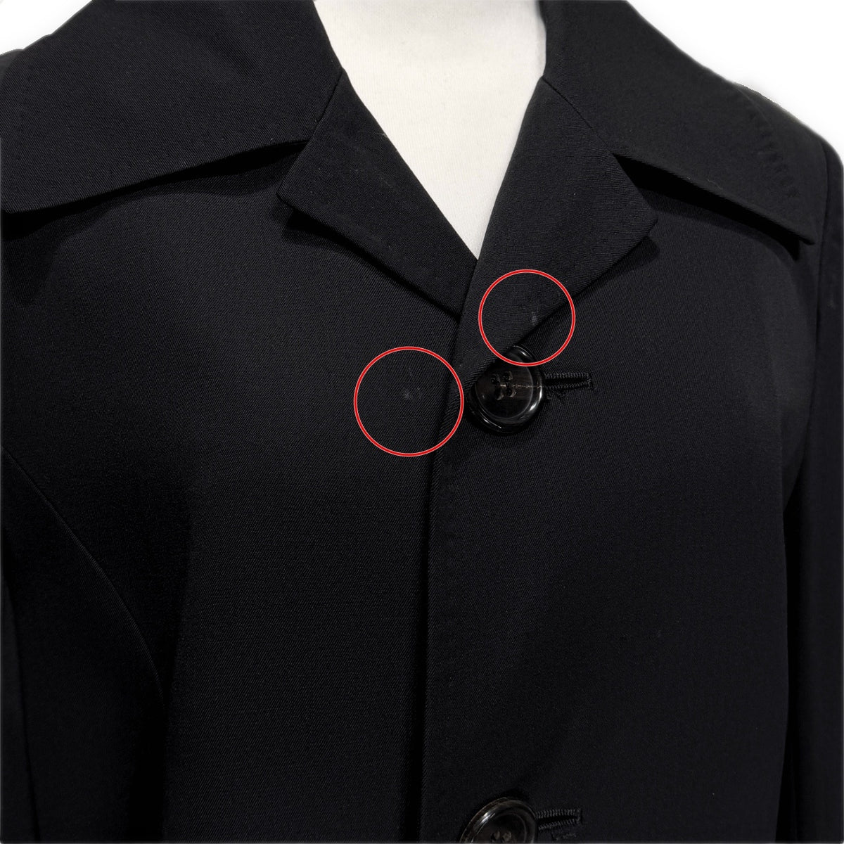 tricot COMME des GARCONS 04SS ウールギャバジンビッグカラーチェスターコート アウター 00s Archive ギャルソン トリコ タオ レディース