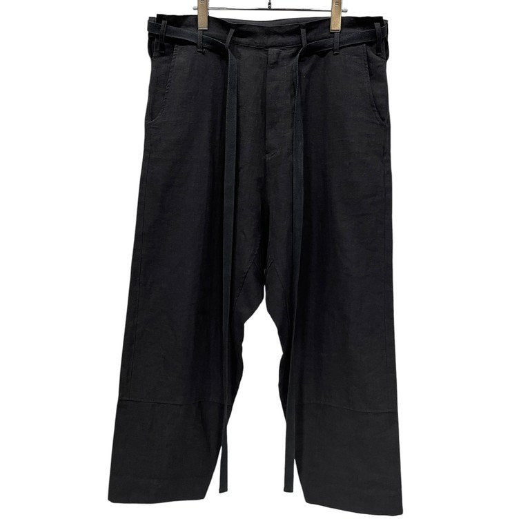 ISAMU KATAYAMA BACKLASH 21SS KARATE PANTS コットンリネンドローストリングワイドカラテパンツ 1933-01 定価42,900円 イサムカタヤマ バックラッシュ メンズ