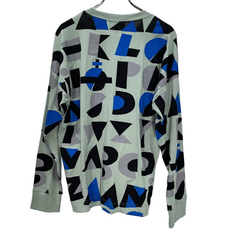 Vivienne Westwood MAN 24SS 図形総柄プリント袖リブクルーネックTシャツ カットソー Tee T-shirt 長袖 オーブ