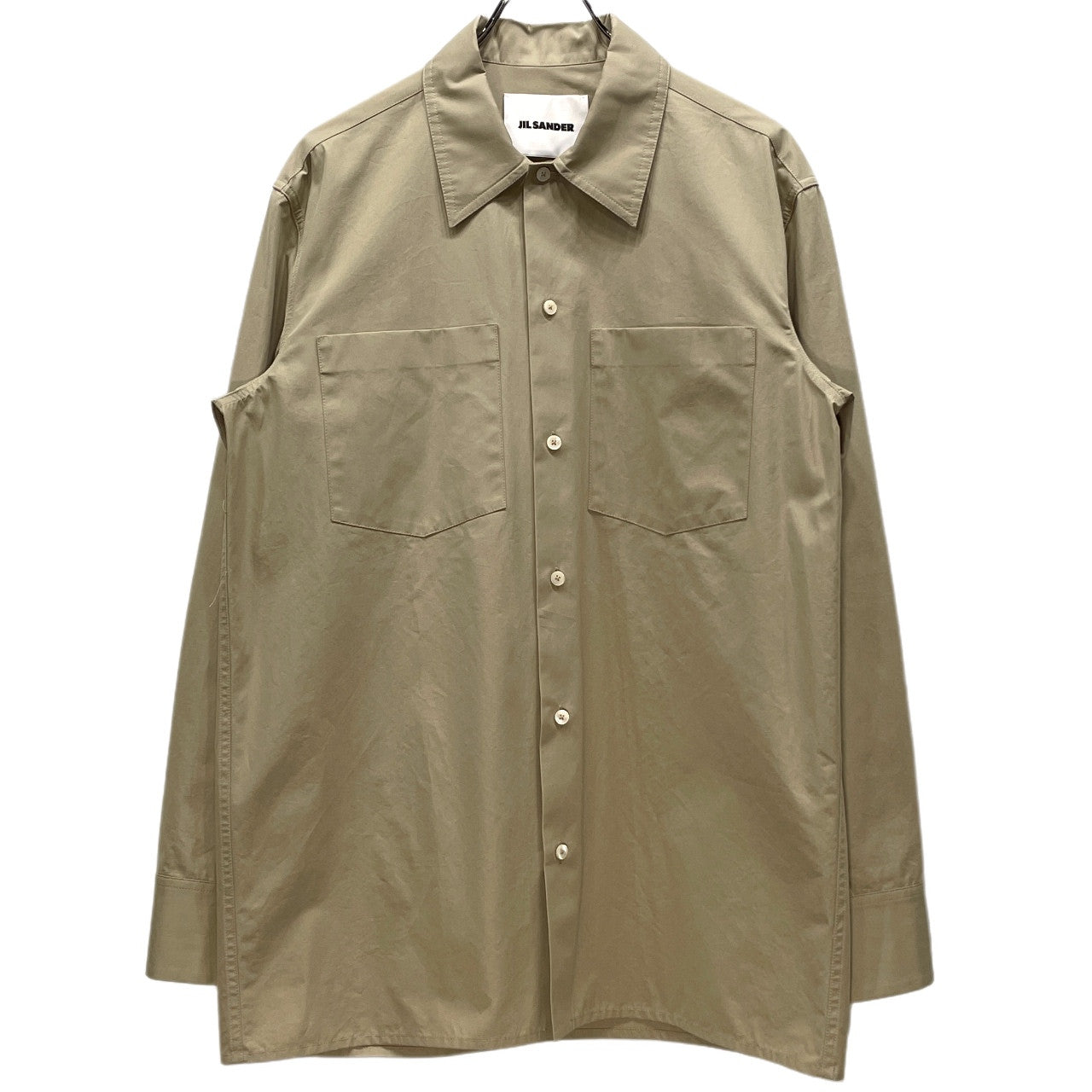 JIL SANDER 23SS コットンブロードダブルポケットボックスシルエットシャツ ブラウス トップス ジルサンダー メンズ