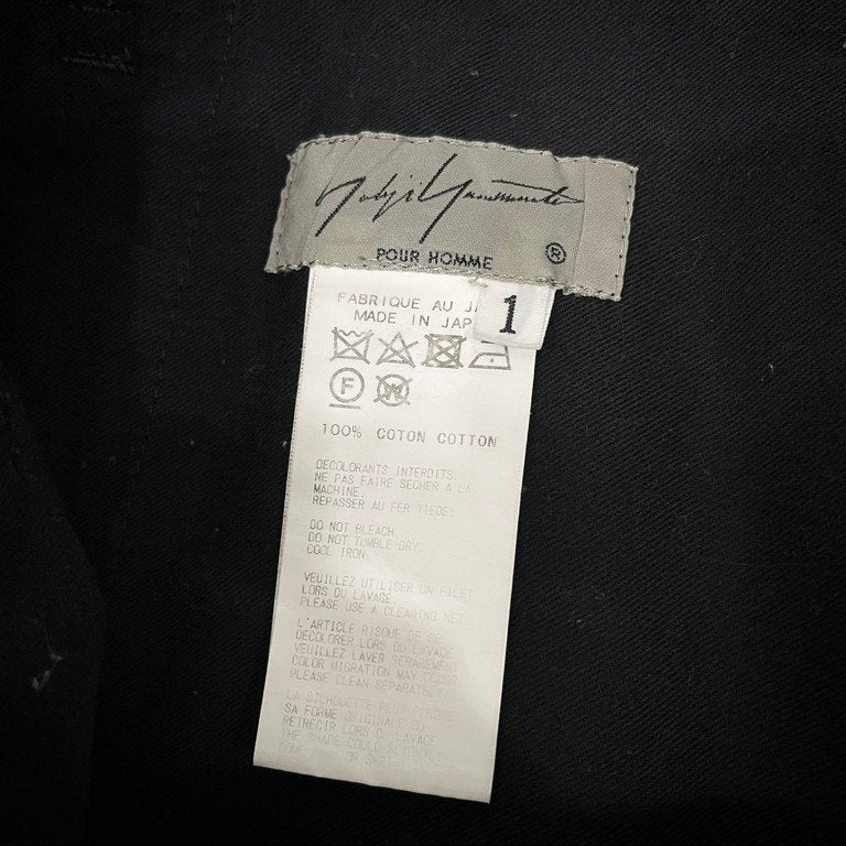 Yohji Yamamoto Pour Homme 18SS コットンギャバジンドローストリングバルーンパンツ 16タック ボトムス 定番 ヨウジヤマモトプールオム メンズ