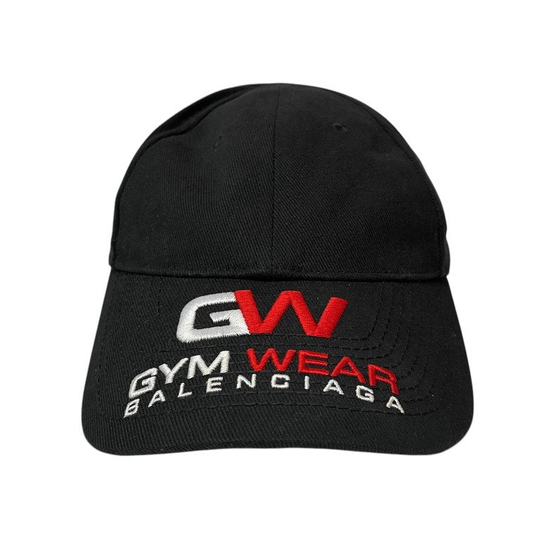 BALENCIAGA 20AW GYM WEAR LOGO CAP 3Dロゴ刺繍ジムウェアーキャップ 帽子 L 59cm バレンシアガ メンズ レディース ユニセックス
