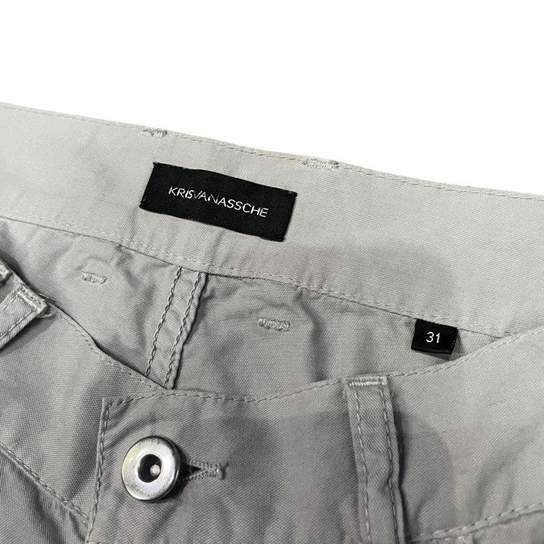 KRIS VAN ASSCHE 10SS スーパーロングコットンパンツ Archive ボトムス クリスヴァンアッシュ メンズ