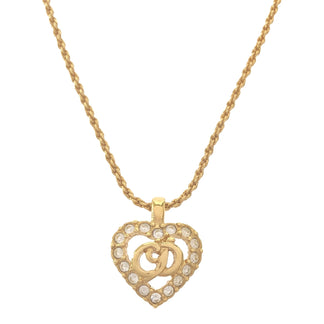 Christian Dior Christian Dior ネックレス CDロゴ ハート