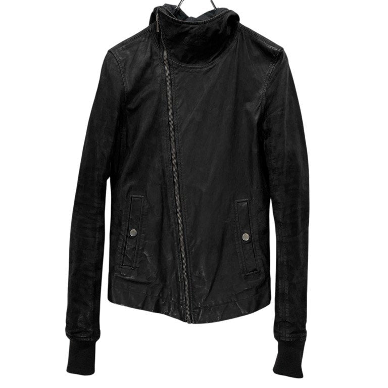 Rick Owens カーフレザーハイネックフーデッドブルゾン ジャケット パーカー コート アウター Archive リックオウエンス メンズ