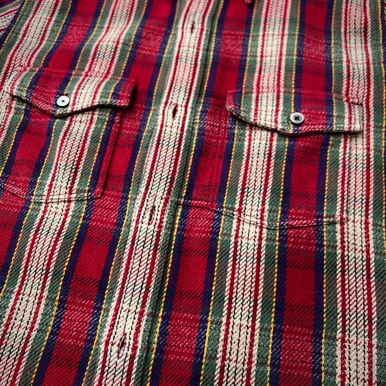 Nigel Cabourn コットンヘビーフランネルダブルボタンチェックシャツ ブラウス トップス ナイジェルケーボン メンズ