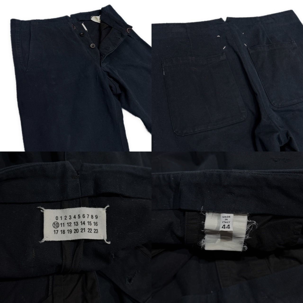 Maison Martin Margiela 10 フックフライコットンツイルストレートシルエットパンツ ボトムス メゾンマルタンマルジェラ メンズ