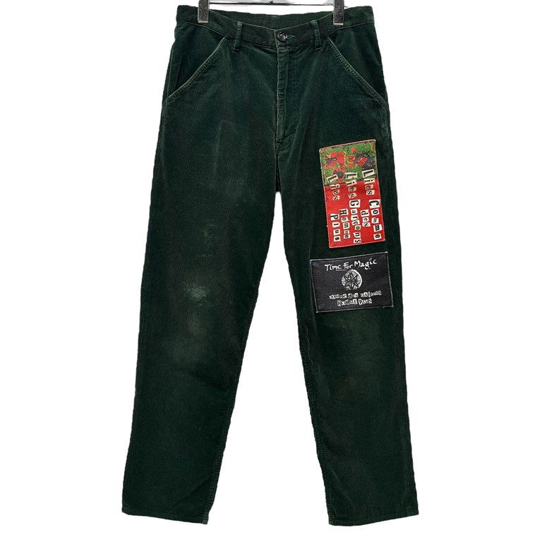 COMME des GARCONS HOMME PLUS 08AW ニーパッチコーデュロイテーパードパンツ Archive 00s Time for Magic Rebel with a cause タイムフォーマジック Jamie Reid ジェイミーリード ボトムス コムデギャルソンオムプリュス メンズ