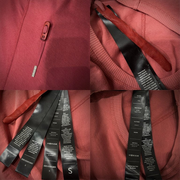 Boris Bidjan Saberi TS ONE PIECE RF レギュラーフィットワンピースパターンオブジェクトダイTシャツ カットソー Tee T-shirt トップス ROSE F035 BBS シルバー925 ボリスビジャンサベリ メンズ