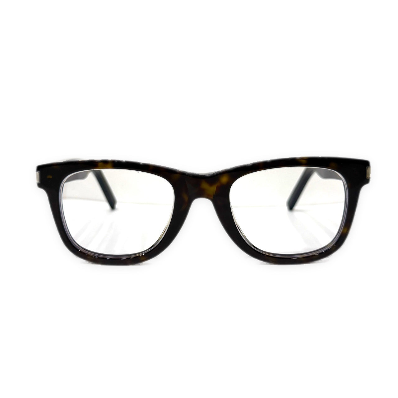 SAINT LAURENT SL 50 べっ甲風ウェリントンフレームメガネ 眼鏡 サングラス ロゴ アイウェア 服飾小物 SLP サンローランパリ メンズ レディース ユニセックス