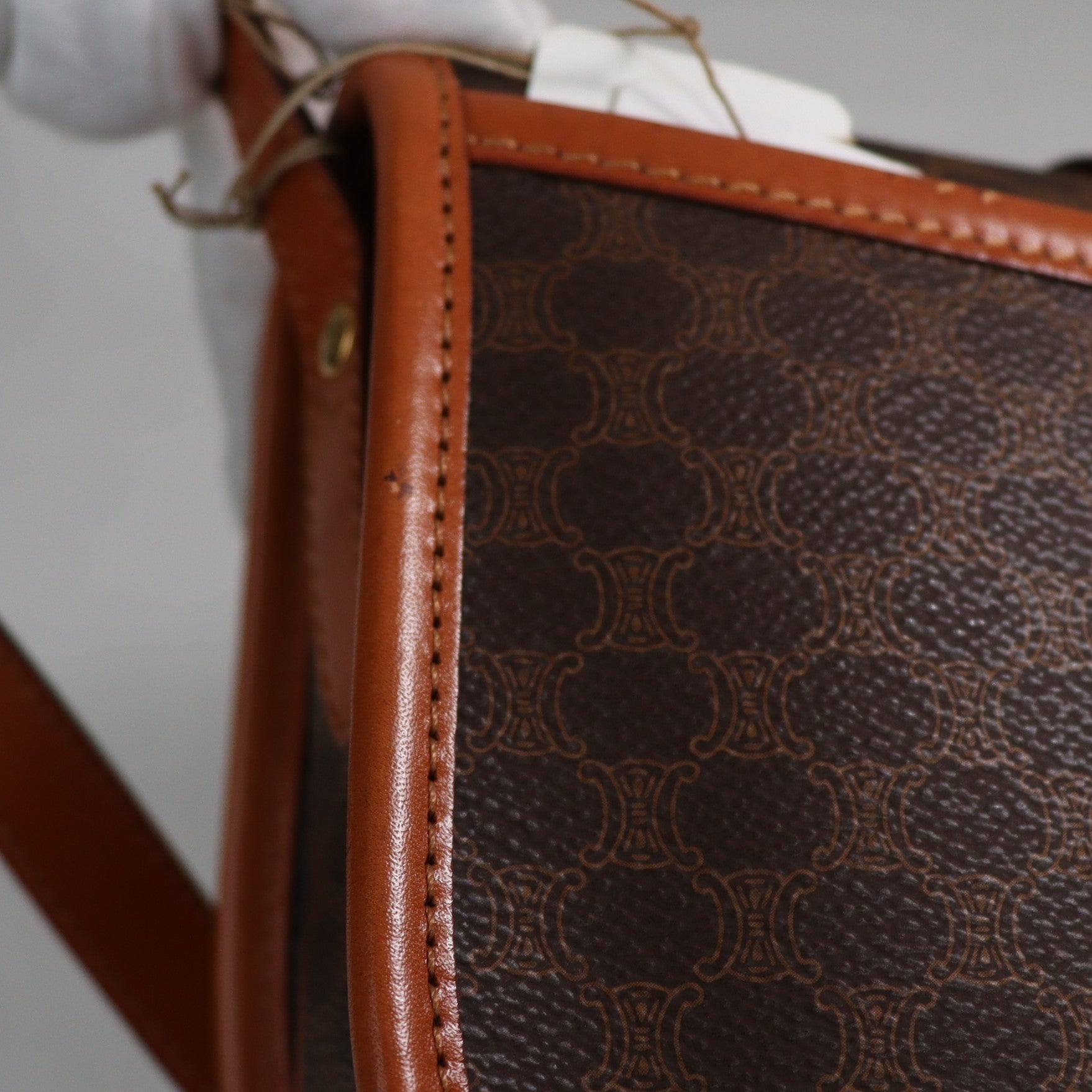 CELINE マカダム ショルダーバッグ