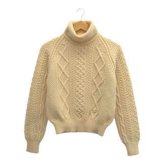CHANEL CHANEL ハイネックケーブルニット