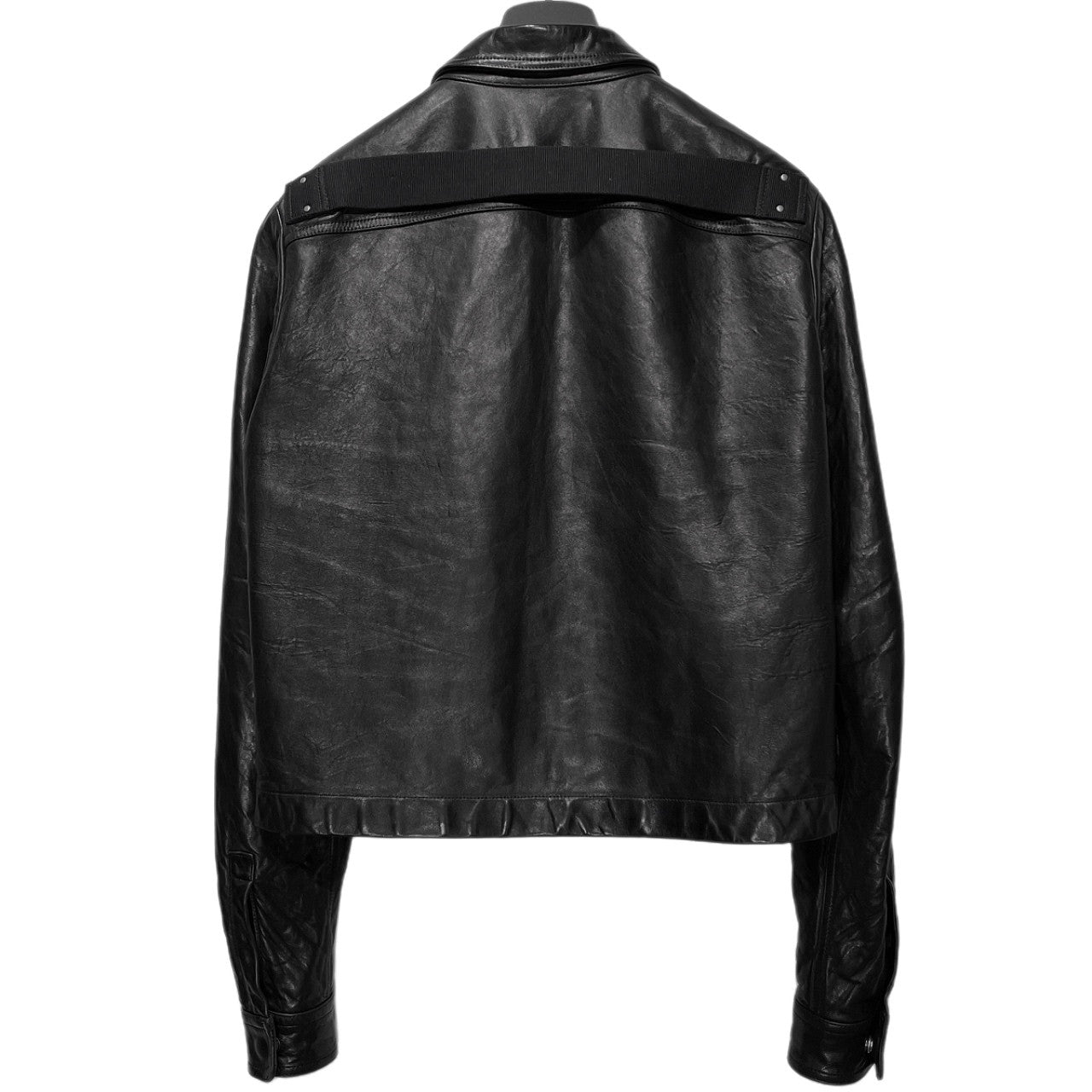 Rick Owens 24AW ALICE STROBE LEATHER LNV ラムレザーフライフロントショートトラッカージャケット ブルゾン コート アウター 定価378,400円 RU02D6743-LNV リックオウエンス メンズ