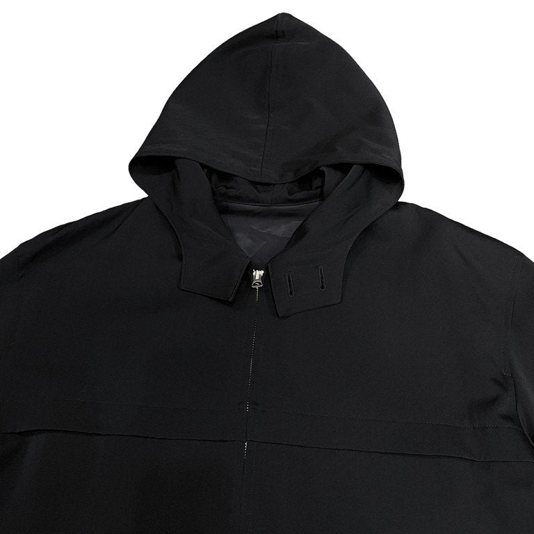 Y's for men ウールギャバジンダブルジップフーデッドロングジャケット ブルゾン コート Archive 90s