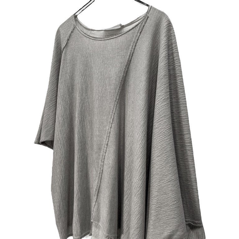 un-namable コールドダイアシンメトリーカットオフカットソー Tシャツ Tee T-shirt 裁ち切り トップス アンネイマブル メンズ レディース ユニセックス