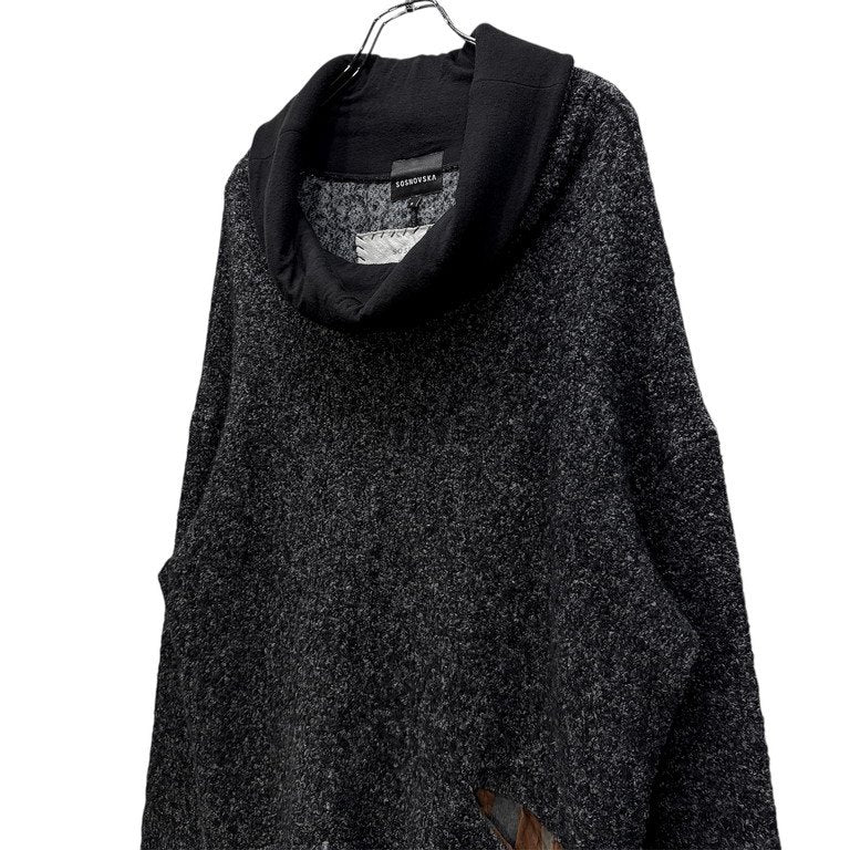 SOSNOVSKA 20AW CRAWLED OUT POCKET KNIT SWEATER exclusive for LOOM 別注 ウールモヘヤシルクハイネックニットセーター トップス モヘア ソスノブスカ メンズ レディース ユニセックス