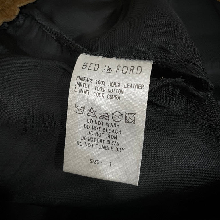 BED J.W. FORD スエードホースレザージョッパーズパンツ ジップ ウエスタン スウェード ボトムス ベッドフォード メンズ