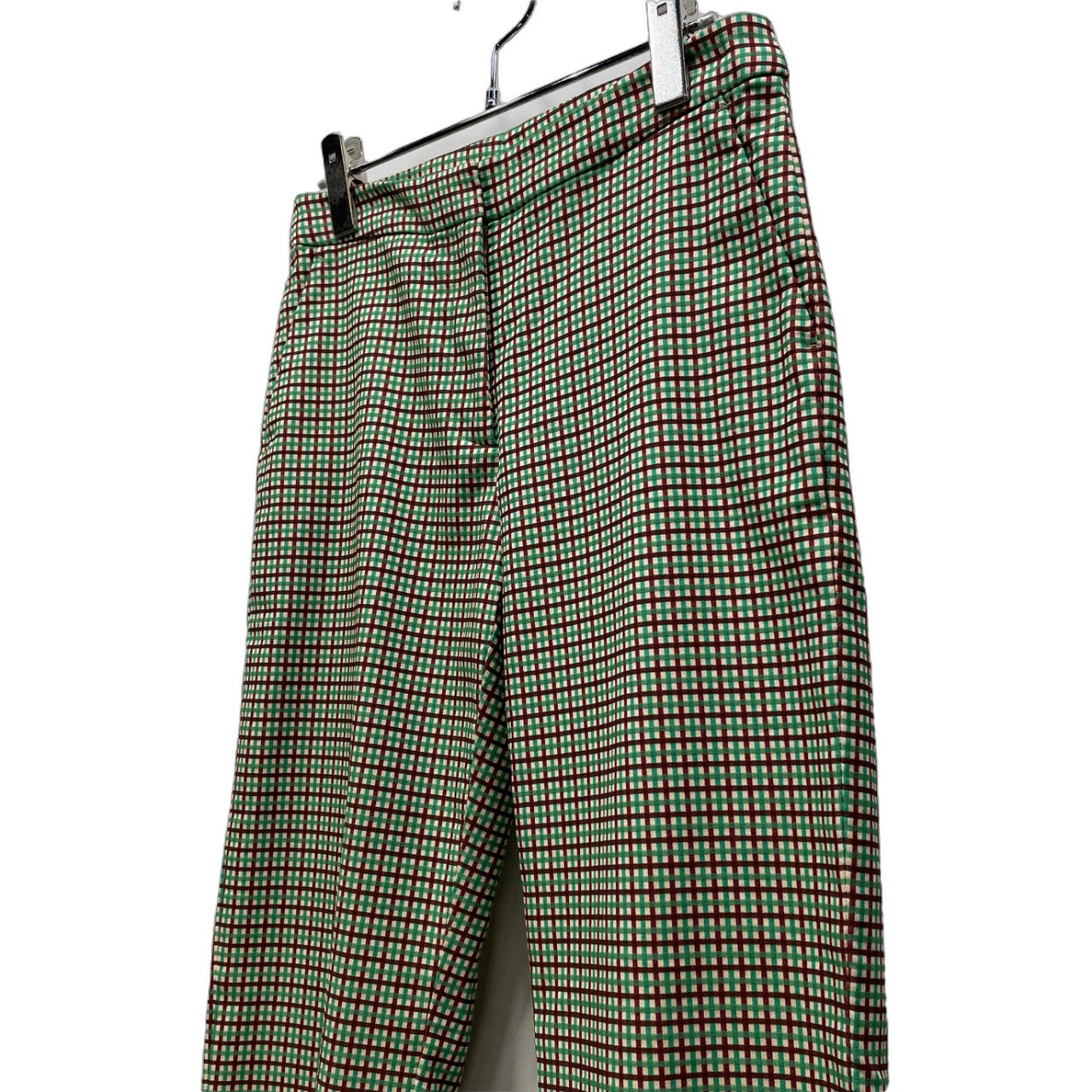 DRIES VAN NOTEN ストレッチコットンチェックテーパードパンツ Archive ボトムス ドリスヴァンノッテン レディース