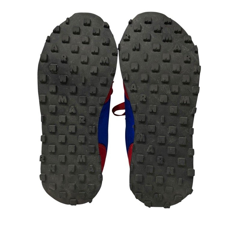 MARNI ナイロン切替スエードレザーボリュームソールローカットスニーカー シューズ 靴 クツ 厚底 マルニ メンズ