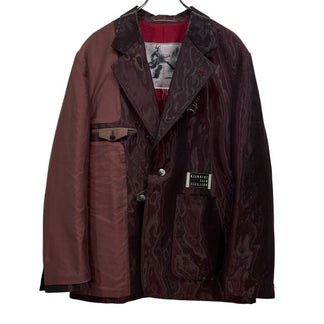 JUVENILE HALL ROLLCALL インサイドアウトアシンメトリーテーラードジャケット 切替 ブルゾン アウター ジュベナイルホールロールコール メンズ