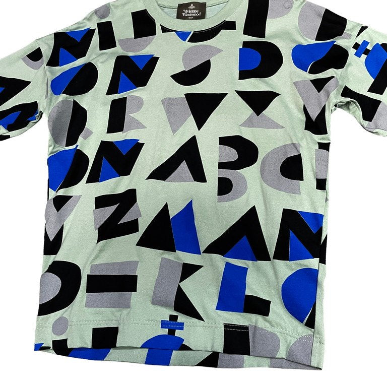 Vivienne Westwood MAN 24SS 図形総柄プリント袖リブクルーネックTシャツ カットソー Tee T-shirt 長袖 オーブ