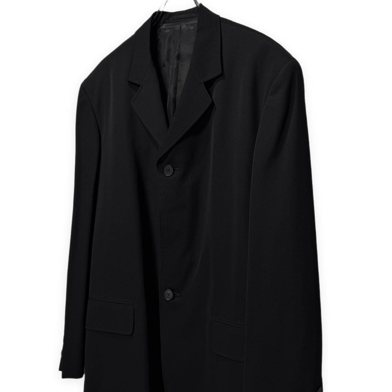 Y's for men ウールギャバジン変形比翼ボタン3Bテーラードジャケット ブルゾン コート アウター Archive 90s Yohji Yamamoto Pour Homme ヨウジヤマモトプールオム ワイズフォーメン メンズ