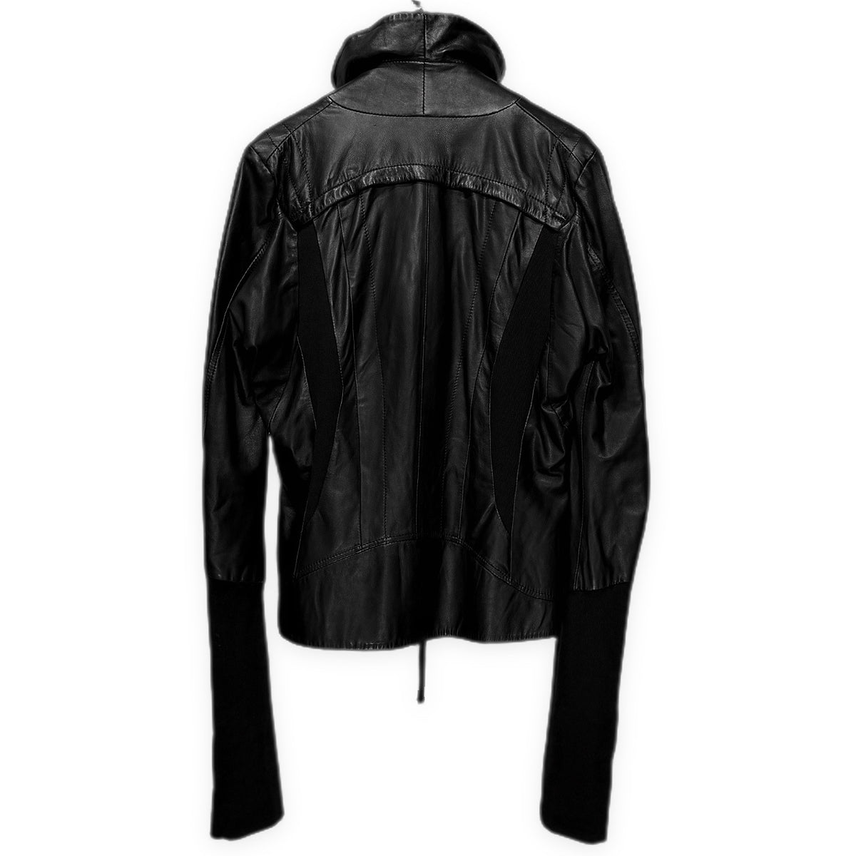 EKAM ラムレザーハイネックジャケット ライダース ダブルジップ ブルゾン コート アウター エカム メンズ