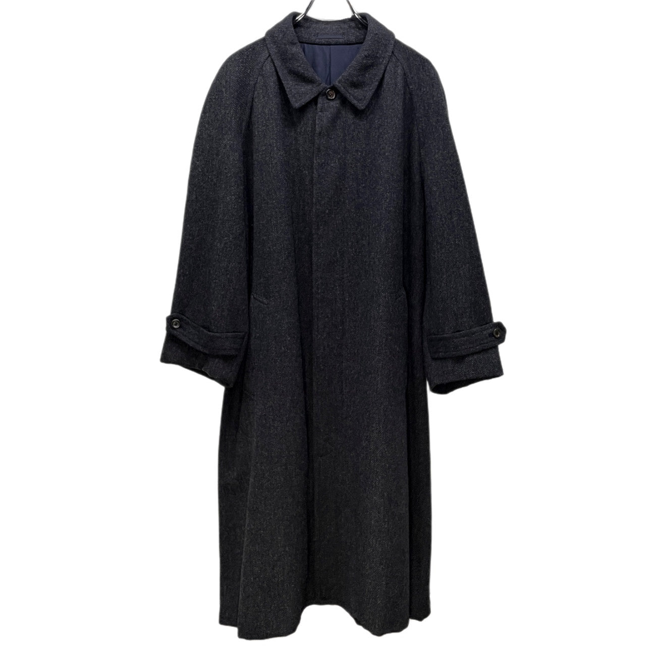 COMME des GARCONS HOMME ウールツイードステンカラーロングコート ジャケット ブルゾン アウター Archive 80s 90s コムデギャルソンオム メンズ