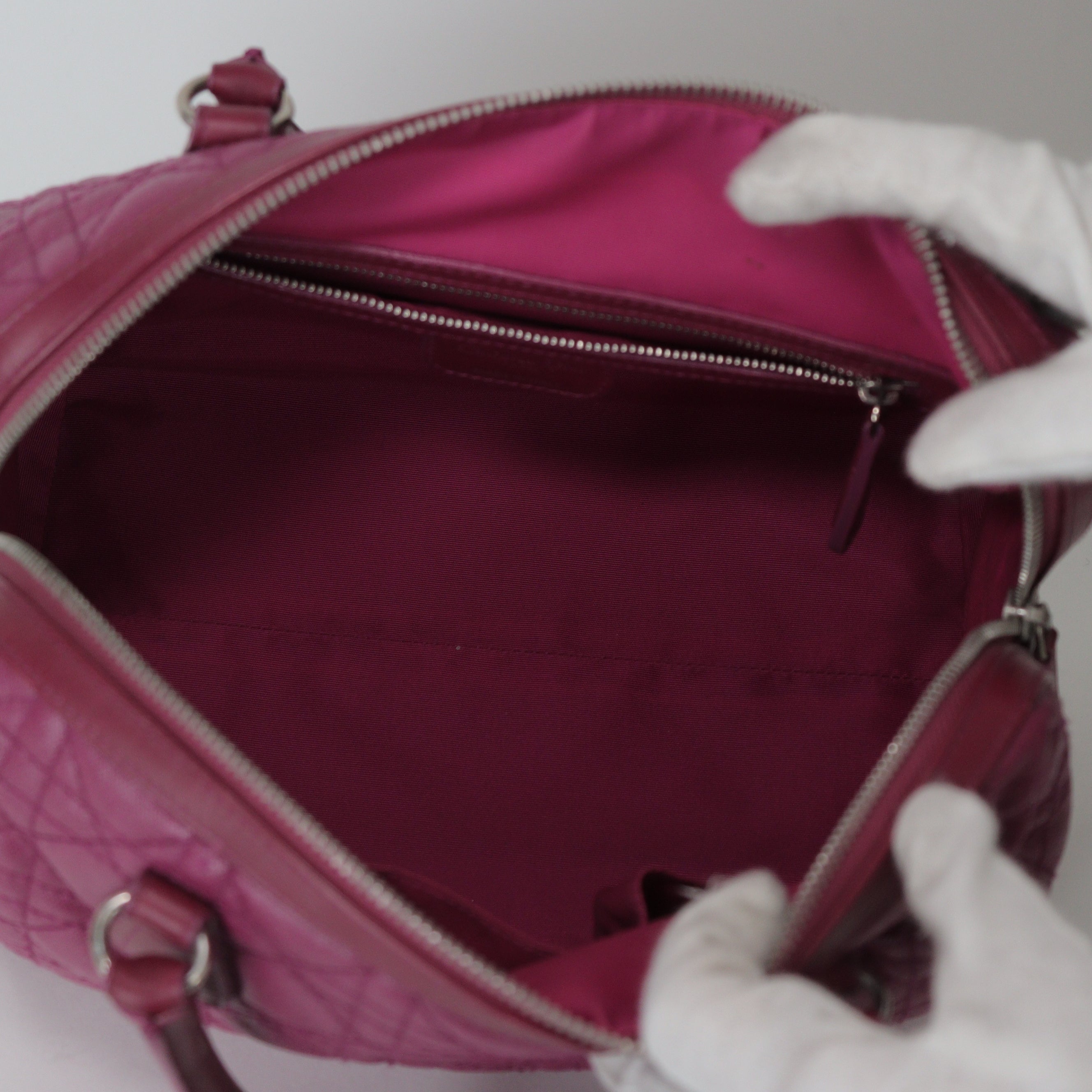 Christian Dior ミニボストンバッグ カナージュ