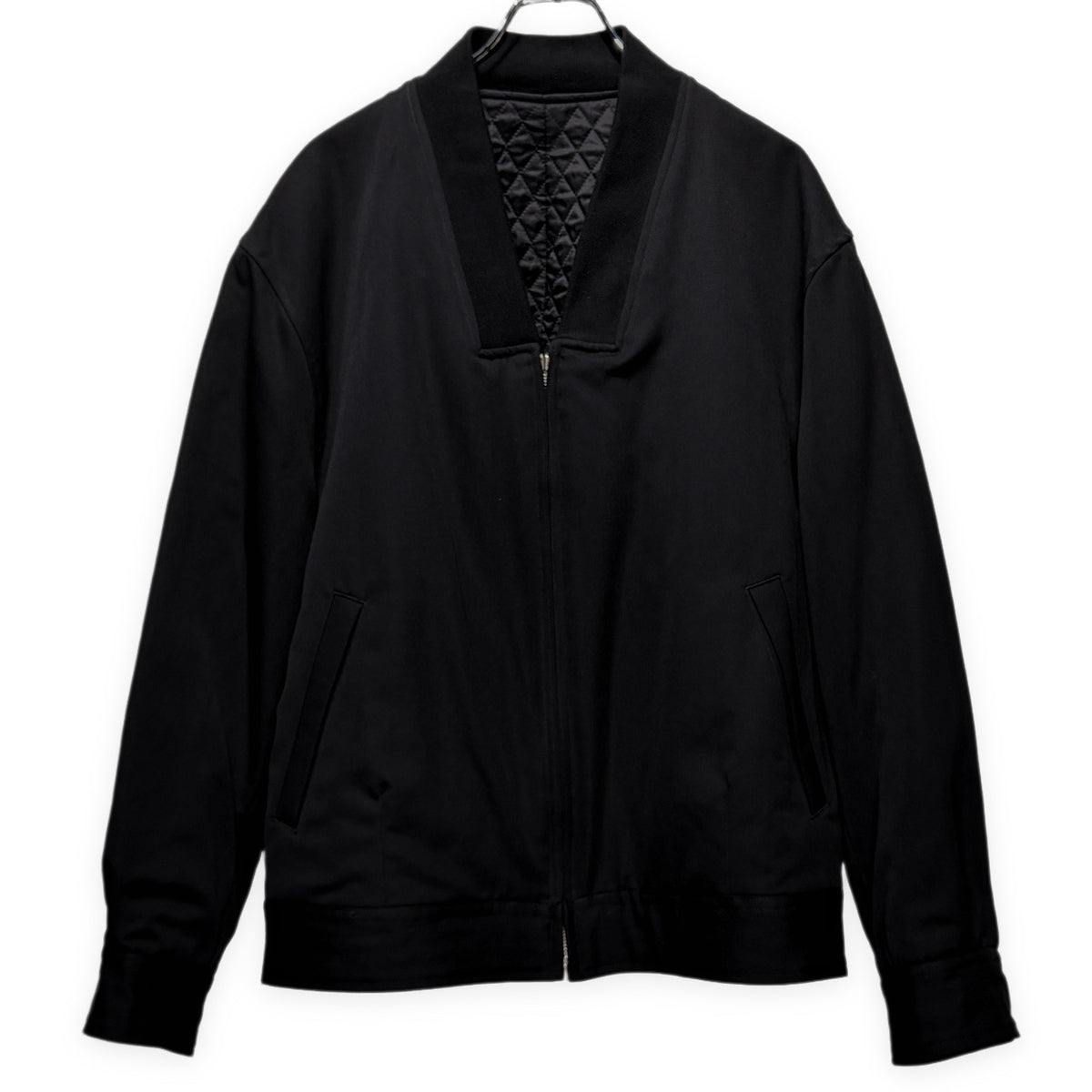 COMME des GARCONS HOMME PLUS 91AW 6.1 THE MEN ウールギャバジンリバーシブルキルティングジップアップブルゾン Archive 90s ジャケット コート アウター コムデギャルソンオムプリュス メンズ
