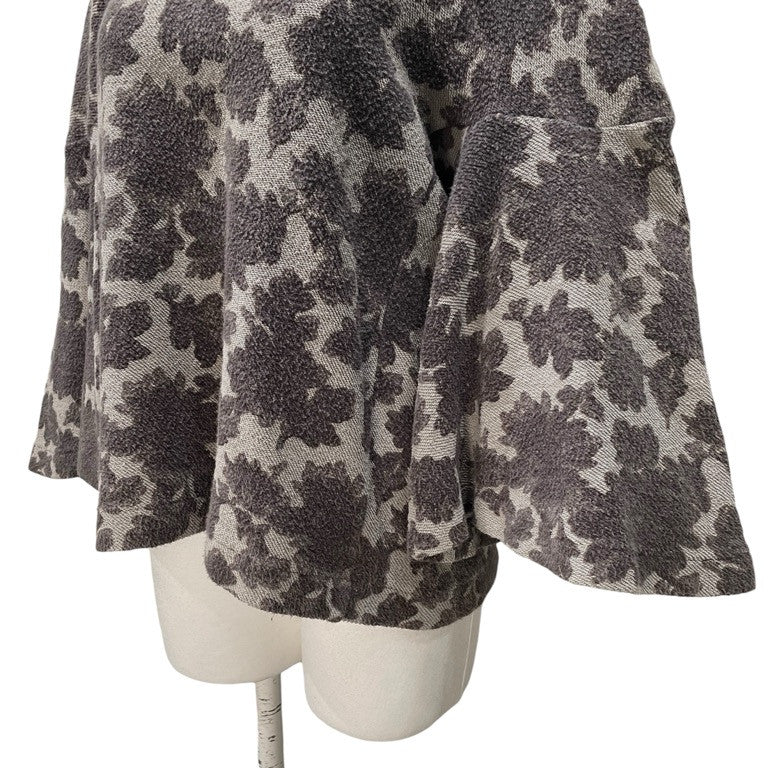 tricot COMME des GARCONS 14AW フラワーパイルフレアスリーブトップス カットソー Tシャツ Tee T-shirt トリコ コムデギャルソン レディース