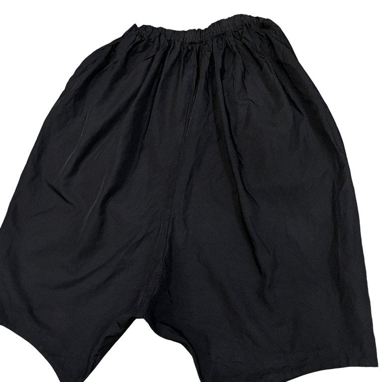 COMME des GARCONS 18SS ポリエステル縮絨サルエルワイドイージーパンツ ポリ縮 CDG ウエストゴム ドローストリング コムデギャルソン レディース