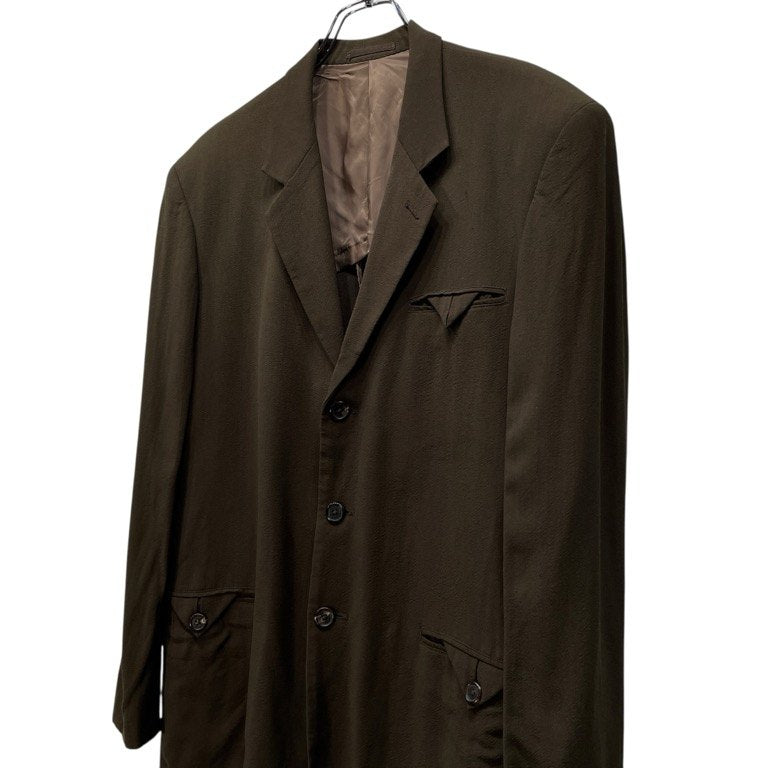 Y's for men ウールレーヨンボタンポケット3Bテーラードジャケット ブレザー ブルゾン コート アウター Archive 80s 90s Yohji Yamamoto Pour Homme ヨウジヤマモトプールオム ワイズフォーメン メンズ