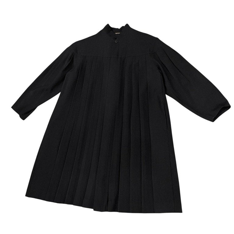 Y's オールドギャバジンバンドカラープリーツワンピース シャツ トップス Archive 70s Yohji Yamamoto Femme ヨウジヤマモトファム ワイズ レディース