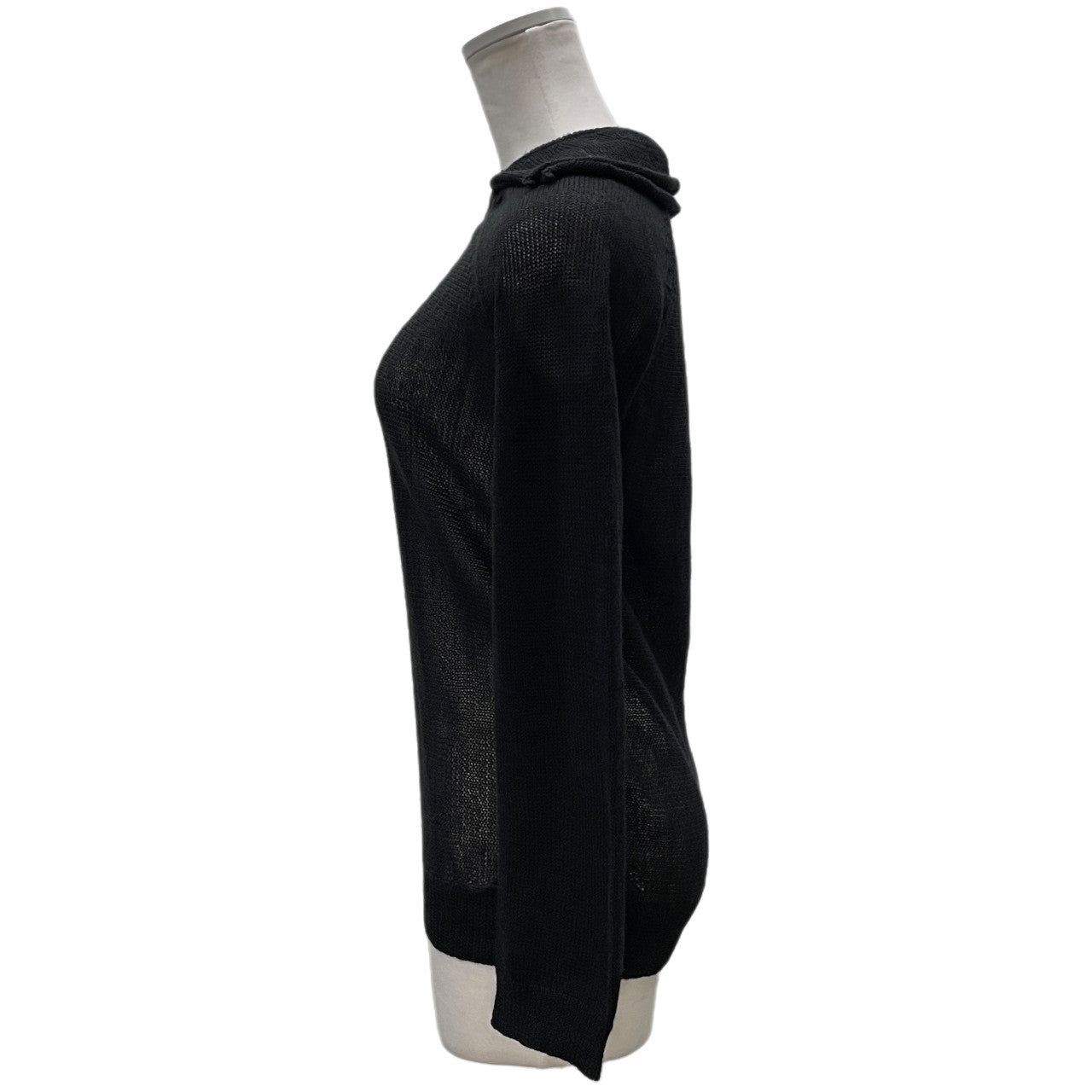 Y's アクリルヘンプダブルカラープルオーバーニットトップス シャツ セーター Yohji Yamamoto Femme ワイズ ヨウジヤマモトファム レディース