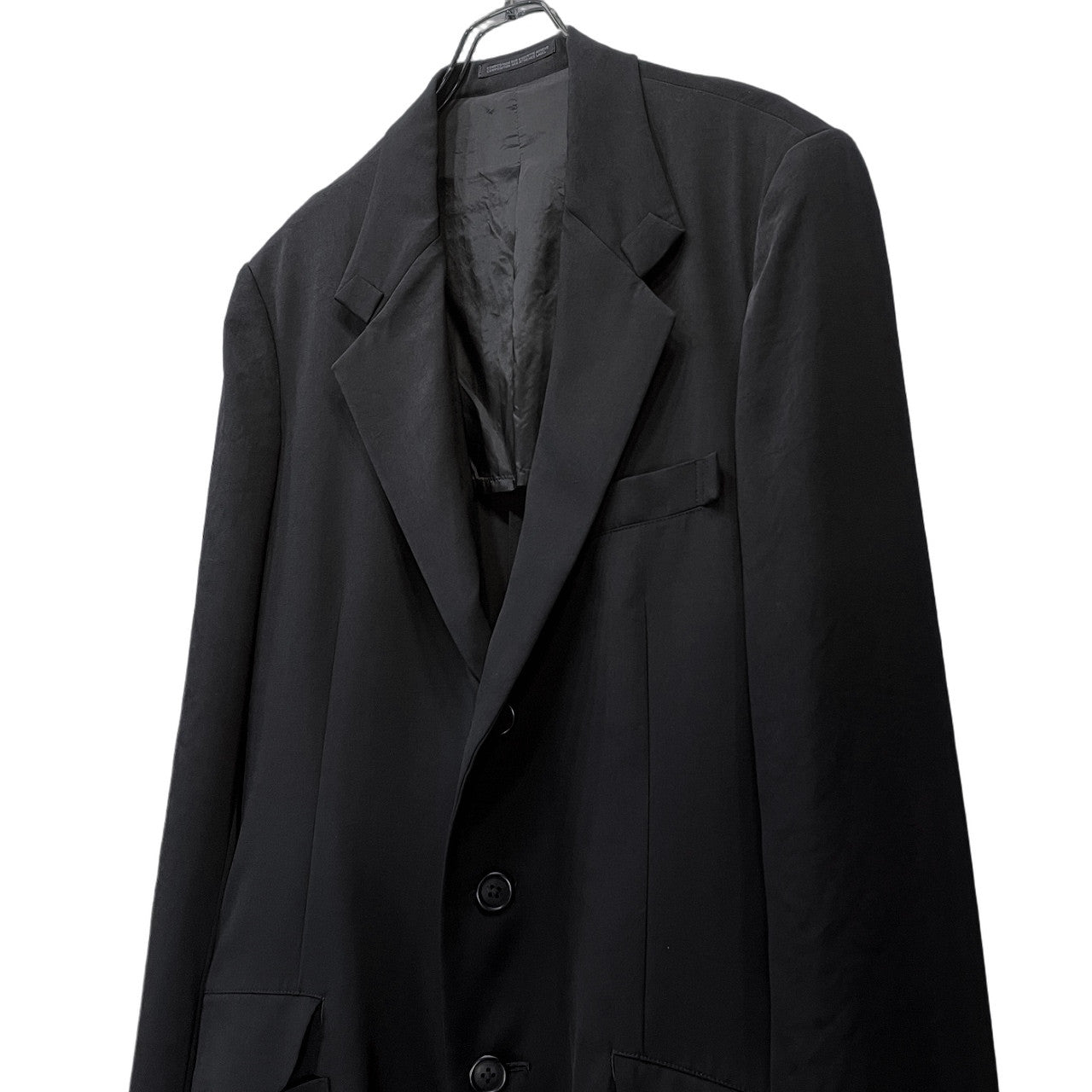 Y's for men 25SS TA TUXEDO TURN BACK COLLAR JACKET トリアセテートポリエステル袖裏地ストライプターンバックカラー3Bテーラードジャケット ブルゾン コート アウター Yohji Yamamoto Pour Homme ヨウジヤマモト メンズ
