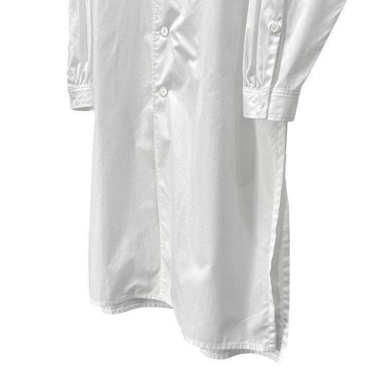 Yohji Yamamoto Pour Homme 23AW COTTON BROADCLOTH OPEN COLLAR LONG SHIRT コットンブロードオープンカラーロングシャツ ブラウス HJ-B53-018 環縫い 開襟 定価62,700円 ヨウジヤマモトプールオム メンズ