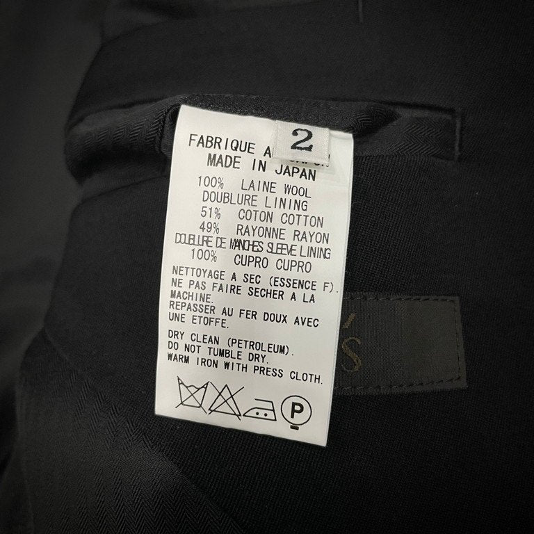 Y's for men ウールギャバジン2Bラペルステッチテーラードジャケット ブレザー Archive ブルゾン コート アウター Yohji Yamamoto Pour Homme ヨウジヤマモトプールオム ワイズフォーメン メンズ