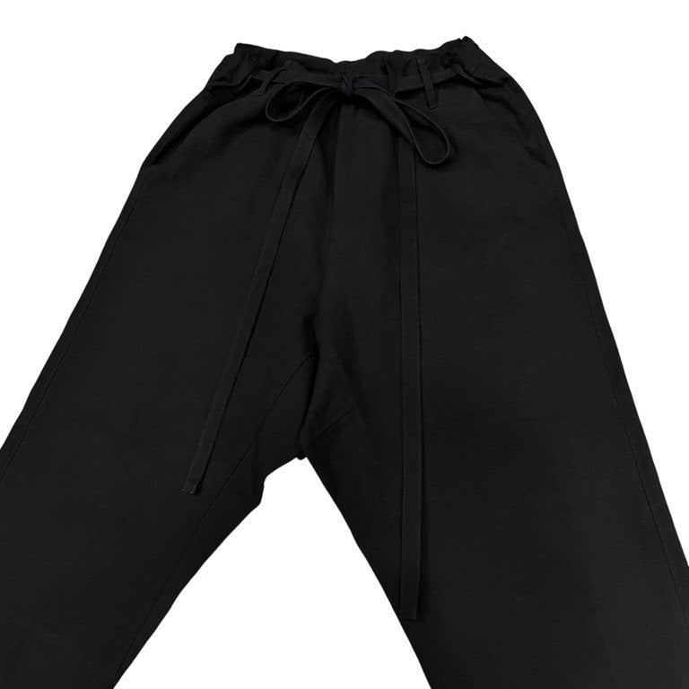 ISAMU KATAYAMA BACKLASH 21SS KARATE PANTS コットンリネンドローストリングワイドカラテパンツ 1933-01 定価42,900円 イサムカタヤマ バックラッシュ メンズ
