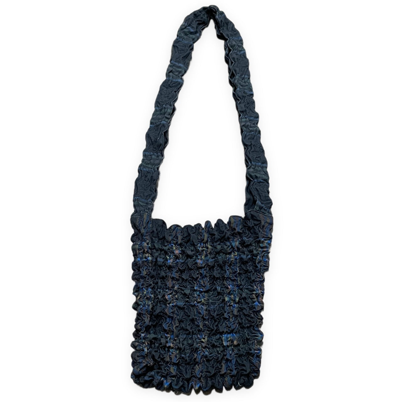 MASU POPCORN BAG プリーツ加工チェック柄ショルダーバッグ 鞄 カバン 服飾小物 エムエーエスユー メンズ レディース ユニセックス