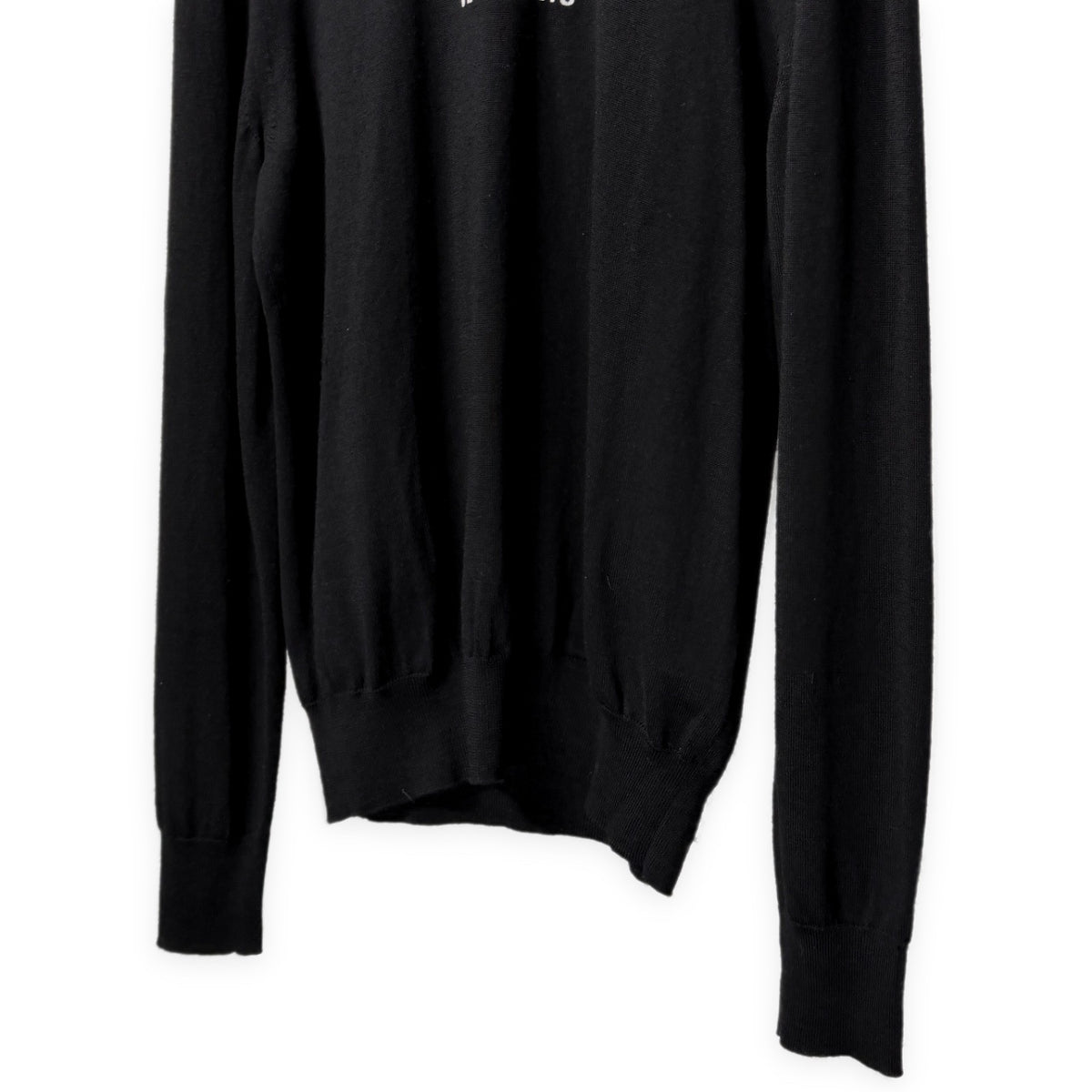 VETEMENTS 21AW ロゴプリント刺繍メリノウールクルーネックニットセーター トップス UAH21KN054 ヴェトモン メンズ