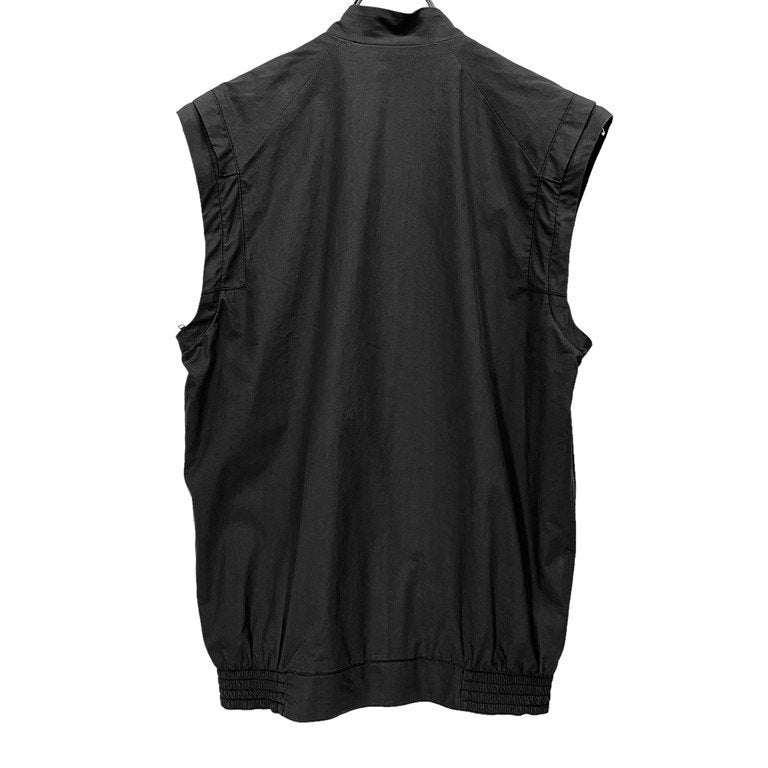 VERONIQUE BRANQUINHO コットンブロード袖ジップ着脱2WAYスタンドカラーブルゾン ジャケット ベスト Archive 90s 00s