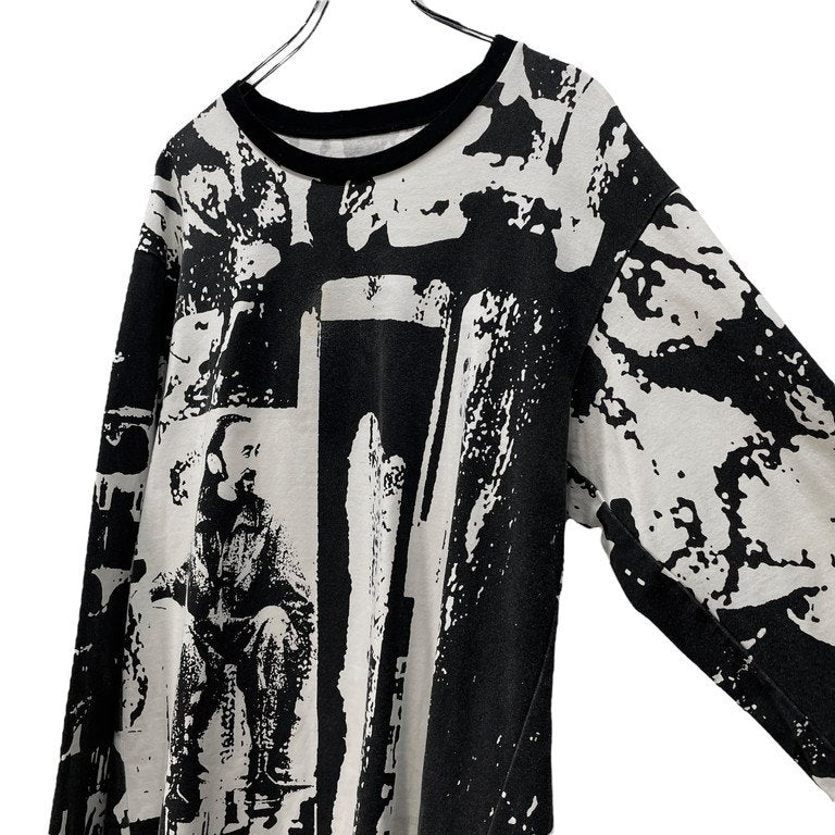 B Yohji Yamamoto 20SS ヘビープレーティング天竺グラフィックプリント総柄Tシャツ カットソー Tee T-shirt フォト 山本耀司 ビー ヨウジヤマモト メンズ レディース ユニセックス