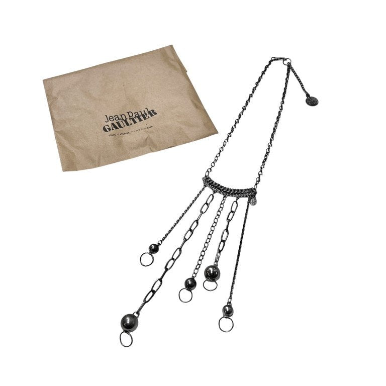 Jean Paul GAULTIER アイアンボールモビールチェーンネックレス コイン コレクションサンプル 一点物 激レア 希少 Archive 90s 00s JPG 未使用 ペンダント アクセサリー ジャンポールゴルチエ メンズ レディース ユニセックス
