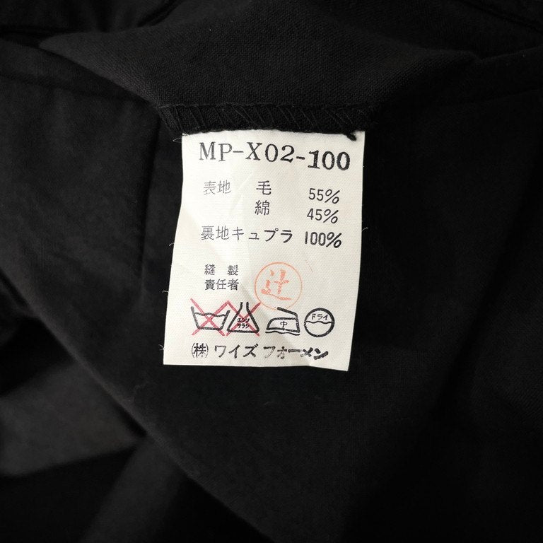 Y's for men ウールコットントロピカル2タックテーパードパンツ スラックス トラウザーズ Archive 70s 80s 初期 ボトムス Yohji Yamamoto Pour Homme ヨウジヤマモトプールオム ワイズフォーメン メンズ